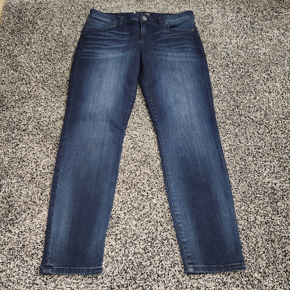 kut from the kloth connie ankle skinny Jeans Women's Size 12 Darkwash Clean‎ Cut